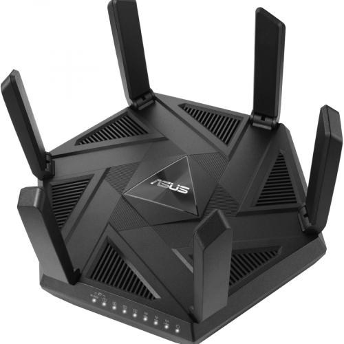 Asus RT AXE7800 Wi Fi 6E IEEE 802.11ax Ethernet Wireless Router Left/500