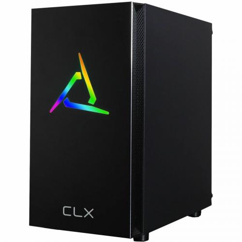 CLX SET TGMSETGXM0501BM Gaming Desktop Computer   AMD Ryzen 5 3600 Hexa Core (6 Core) 3.60 GHz   8 GB RAM DDR4 SDRAM   480 GB SSD   Mini Tower   Black Left/500