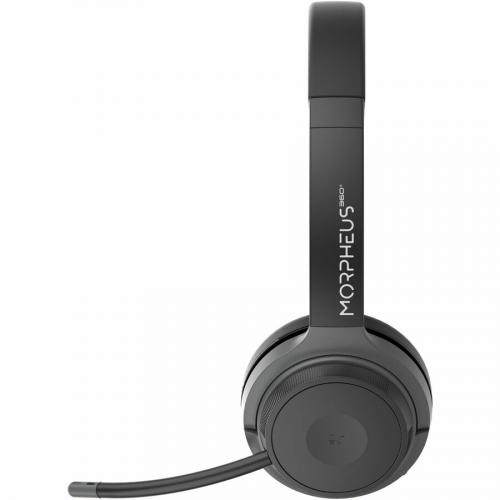 Morpheus 360 Advantage Stereo Wireless Headset With Detachable Boom Microphone   Bluetooth Headphones With 2.4GHz Receiver   UC Compatible   30H Talk Time   USB A Receiver   USB Type C Adapter   HS6500SBT Left/500