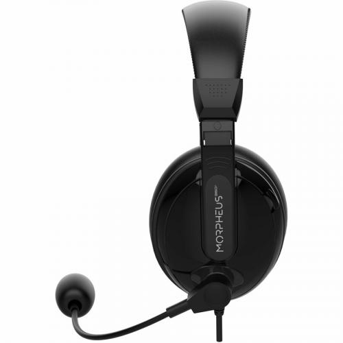 Morpheus 360 Deluxe Multimedia Stereo USB Headset   Adjustable Microphone   Lightweight Comfortable Design   Eco Leather Ear Cushions   HS3500SU Left/500