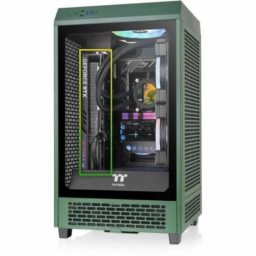 Thermaltake The Tower 200 Racing Green Mini Chassis Left/500