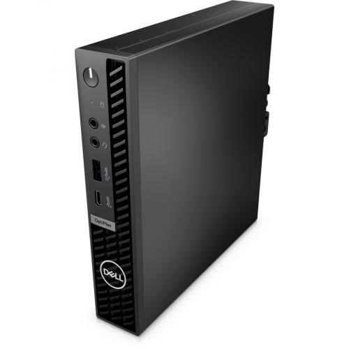 Dell OptiPlex 7000 7010 Micro Plus Micro Tower Thin Client   Intel Core I3 (13th Gen) I3 13100T Quad Core (4 Core) 2.50 GHz   Black Left/500
