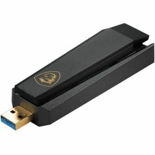 MSI AXE5400 IEEE 802.11 A/b/g/n/ac/ax Tri Band Wi Fi Adapter For Computer/Notebook Left/500