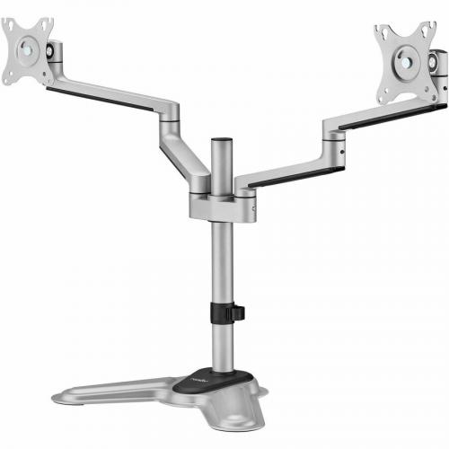 Rocstor Mounting Pole For Monitor, Display   Silver, Black Left/500