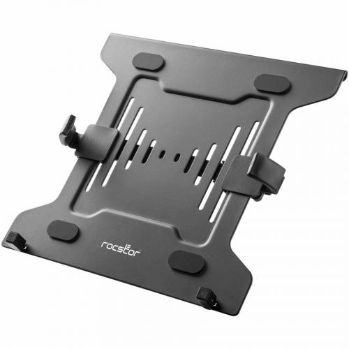 Rocstor ErgoReach Mounting Tray For Monitor, Notebook   Black Left/500