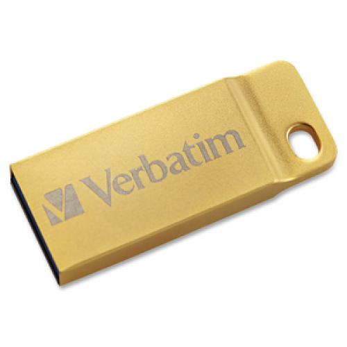 Verbatim 32GB Metal Executive USB 3.0 Flash Drive   Gold Life-Style/500