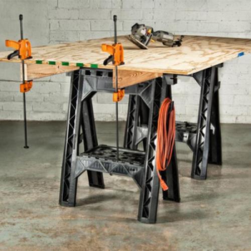 Worx Clamping Sawhorses With Bar Clamps Life-Style/500