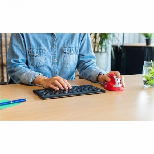 R Go HE Sport Ergonomic Mouse, Vertical Mouse, Prevents RSI, Medium (hand Length 165 185mm), Right Handed, Wireless Bluetooth Connection, Red Life-Style/500
