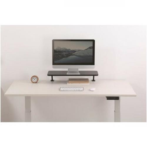 StarTech.com Monitor Riser Stand   Clamp On Monitor Shelf For Desk   Extra Wide 25.6"/65 Cm   For Up To 34" Monitors   Black (MNRISERCLMP) Life-Style/500