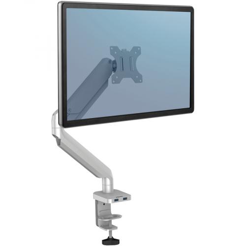 Fellowes Platinum Series Single Monitor Arm   Silver Life-Style/500