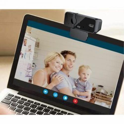 Adesso CyberTrack H6 4K Ultra HD Webcam   8 Megapixel   30 Fps   USB 2.0   Fixed Focus   Tripod Mount   Privacy Shutter Life-Style/500