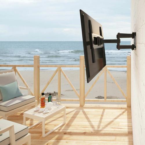 Tripp Lite TV Wall Mount Outdoor Swivel Tilt With Fully Articulating Arm For 37 80in Flat Screen Displays Life-Style/500