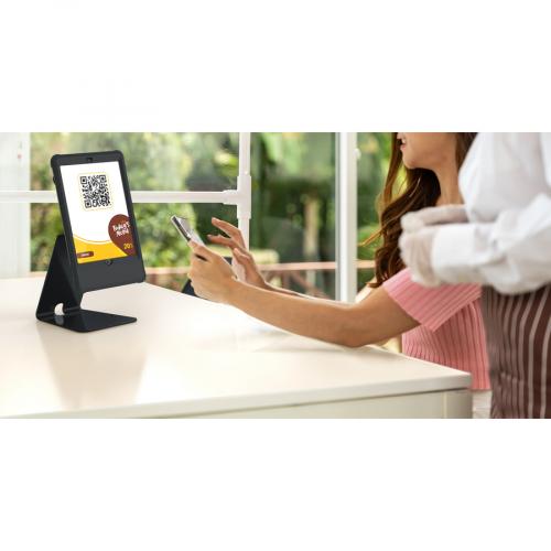 CTA Digital Quick Release Secure Table Kiosk W/ Inductive Charging Case Life-Style/500