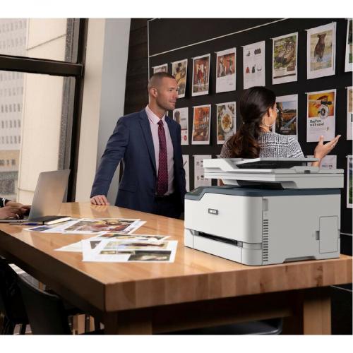 Xerox C235/DNI Laser Multifunction Printer Color Copier/Fax/Scanner 24 Ppm Mono/24 Ppm Color Print 600x600 Dpi Print Automatic Duplex Print 30000 Pages 251 Sheets Input 3600 Dpi Optical Scan Wireless LAN Mopria Wi Fi Direct Chromebook Life-Style/500