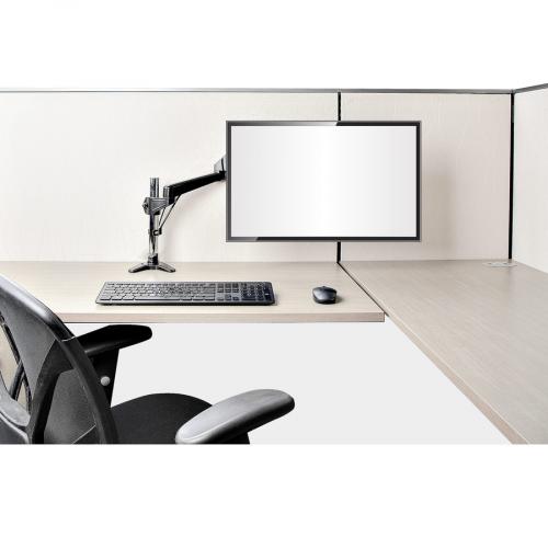 StarTech.com Desk Mount Monitor Arm For Single VESA Display 49"(17.6lb/8kg), Full Motion Articulating & Height Adjustable, C Clamp/Grommet Life-Style/500
