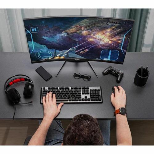 ViewSonic OMNI VX2418C 24 Inch 1080p 1ms 165Hz Curved Gaming Monitor With FreeSync Premium, Eye Care, HDMI And DisplayPort Life-Style/500