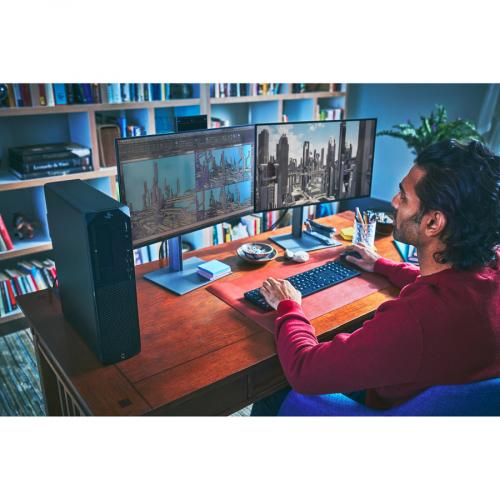 HP Z24m G3 24" Class Webcam QHD LCD Monitor   16:9 Life-Style/500