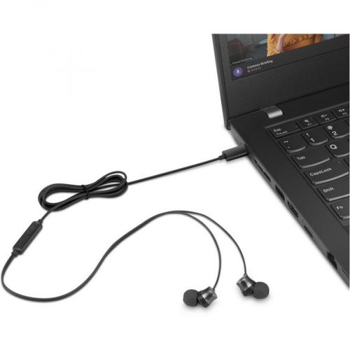 Lenovo USB C Wired In Ear Headphone Life-Style/500
