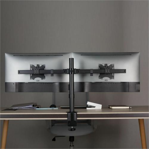 Rocstor ErgoReach Desk Mount For Monitor, Display   Black   Landscape/Portrait Life-Style/500