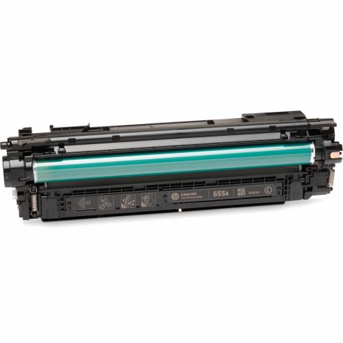 Original HP 655A Cyan Toner Cartridge | Works With HP Color LaserJet Enterprise M652, M653, HP Color LaserJet Enterprise MFP M681, M682 Series | CF451A Out-of-Package/500