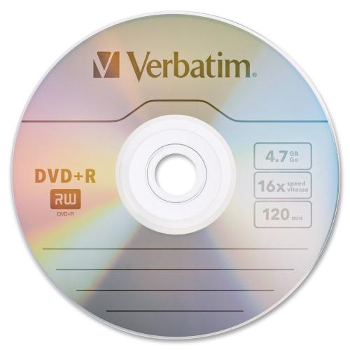 Verbatim AZO DVD R 4.7GB 16X With Branded Surface   50pk Spindle Out-of-Package/500