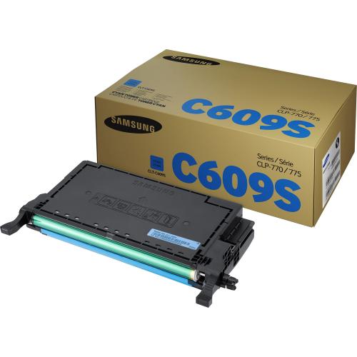 Samsung CLT C609S/SEE Cyan 7K Yield Toner Out-of-Package/500