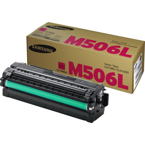 Samsung CLT M506L (SU309A) Toner Cartridge   Magenta Out-of-Package/500