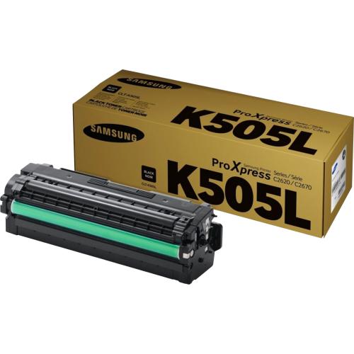 Samsung CLT K505L (SU170A) Toner Cartridge   Black Out-of-Package/500