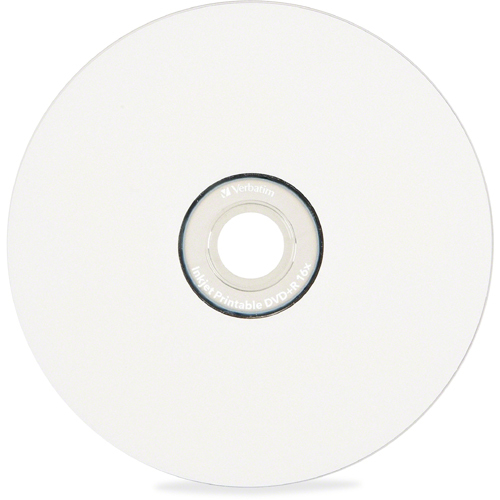 Verbatim DVD+R 4.7GB 16X White Inkjet Printable   100pk Spindle Out-of-Package/500