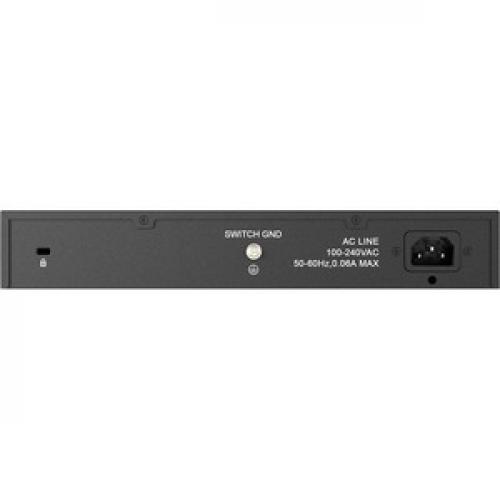 D Link DSS 16+ 16 Port 10/100 Unmanaged Metal Desktop Or Rackmount Switch Rear/500
