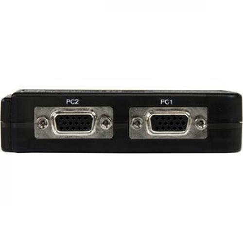 StarTech.com 2 Port USB KVM Kit With Cables And Audio Switching   KVM / Audio Switch   USB   2 Ports   1 Local User Rear/500
