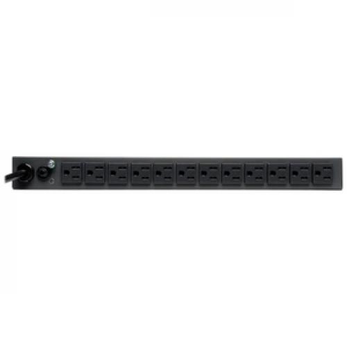 Tripp Lite By Eaton 1.4kW Single Phase Local Metered PDU, 120V Outlets (13 5 15R), 5 15P, 100 127V Input, 15 Ft. (4.57 M) Cord, 1U Rack Mount Rear/500