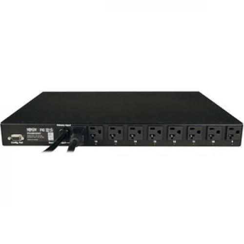 Tripp Lite By Eaton 1.9kW Single Phase Local Metered Automatic Transfer Switch PDU, 2 120V L5 20P / 5 20P Inputs, 16 5 15/20R Outputs, 1U, TAA Rear/500