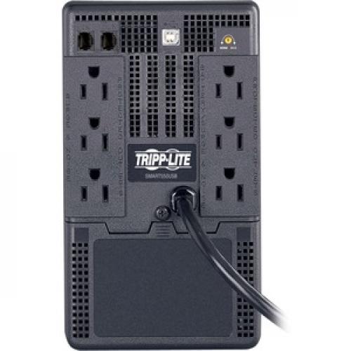 Tripp Lite By Eaton SmartPro 550VA 300W 120V Line Interactive UPS   6 Outlets, AVR, USB, Tower   Battery Backup Rear/500