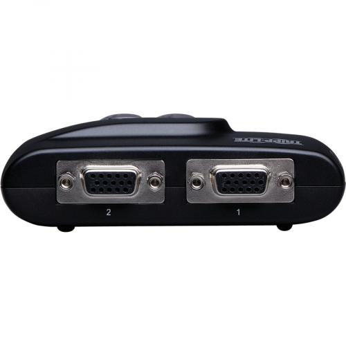 Tripp Lite By Eaton 2 Port Desktop Compact USB KVM Switch With Audio & Cable Kit Rear/500