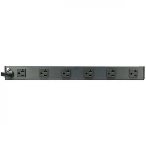 Tripp Lite By Eaton 1U Rack Mount Power Strip, 120V, 20A, 5 20P, 12 Outlets (6 Front Facing, 6 Rear Facing) 15 Ft. (4.57 M) Cord Rear/500