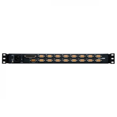 Tripp Lite 16 Port Rack Console KVM Switch 19" LCD PS2/USB Cables 1U Rear/500