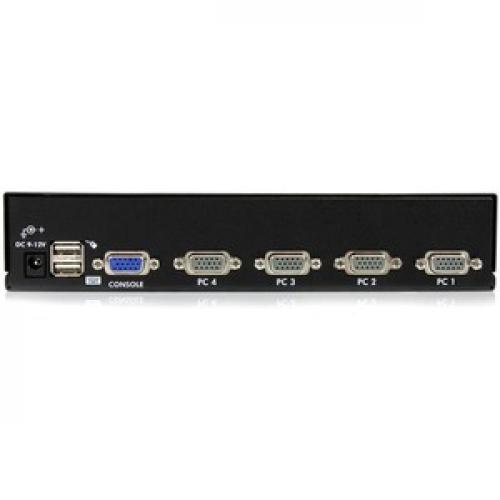 StarTech.com 4 Port 1U Rackmount USB KVM Switch With OSD Rear/500