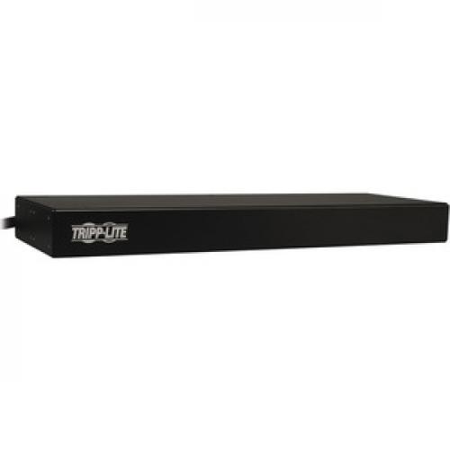 Tripp Lite By Eaton 1.9kW Single Phase Monitored PDU, 120V Outlets (8 5 15/20R), L5 20P/5 20P Adapter, 12 Ft. (3.66 M) Cord, 1U Rack Mount, LX Platform Interface, TAA Rear/500