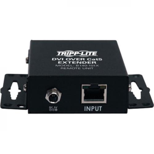 Tripp Lite By Eaton DVI Over Cat5/6 Active Extender Kit, Box Style Transmitter/Receiver For Video, Up To 200 Ft. (60 M), TAA Rear/500