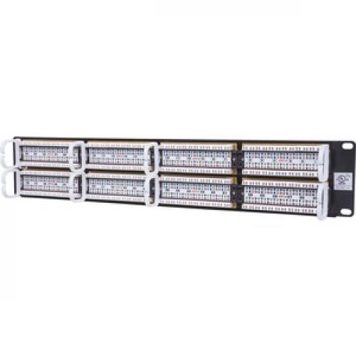 Intellinet Network Solutions 48 Port Rackmount Cat6 UTP 110/Krone Patch Panel, 2U Rear/500