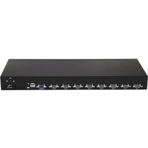StarTech.com 8 Port 1U Rackmount USB KVM Switch Kit With OSD And Cables Rear/500