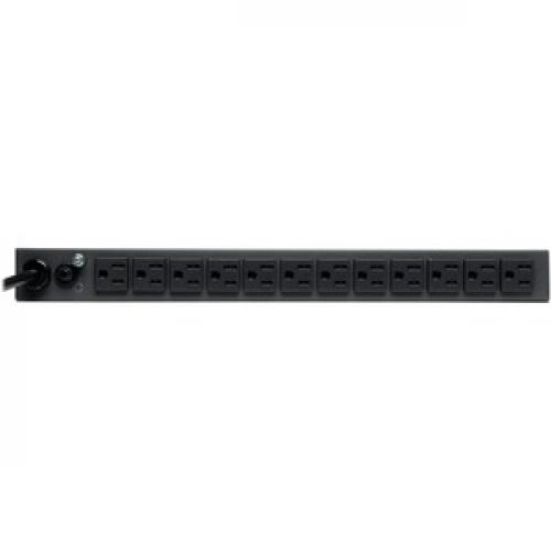 Tripp Lite By Eaton 1.5kW Single Phase Local Metered PDU, 100 127V Outlets (13 5 15R), 5 15P Input With 6 Ft. (1.83 M) Cord, 1U Rack Mount Rear/500