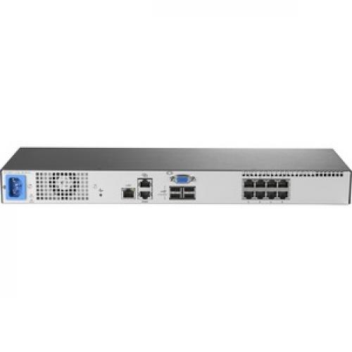 HPE 0x1x8 G3 KVM Console Switch Rear/500