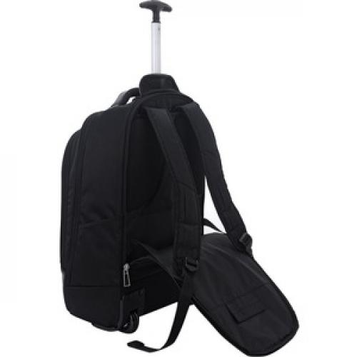 ECO STYLE Tech Exec Carrying Case (Rolling Backpack) For 17.3" Notebook Rear/500