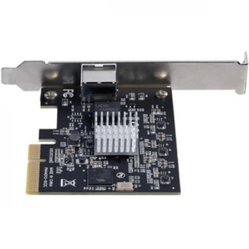 StarTech.com 1 Port PCI Express 10GBase T / NBASE T Ethernet Network Card   5 Speed Network Support: 10G/5G/2.5G/1G/100Mbps   PCIe 2.0 X4 Rear/500