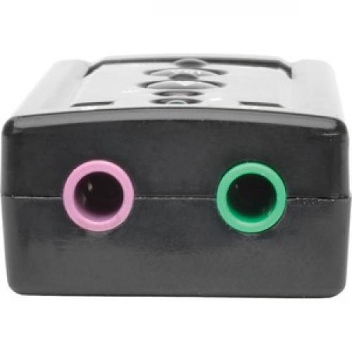 Tripp Lite By Eaton USB External Sound Card Microphone Speaker Virtual 7.1 Channel Rear/500