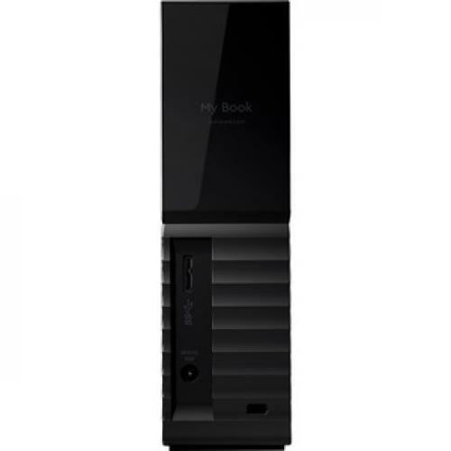 WD My Book 8TB USB 3.0 Desktop Hard Drive With Password Protection And Auto Backup Software Rear/500