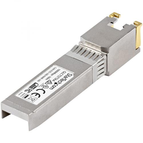 StarTech.com Cisco GLC T Compatible SFP Module   1000BASE T   1GE Gigabit Ethernet SFP SFP To RJ45 Cat6/Cat5e Transceiver   100m Rear/500