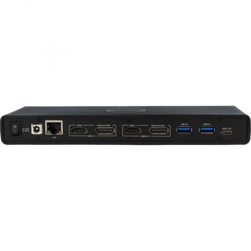 VisionTek VT4000 USB / USB C Docking Station Dual 4K Displays Rear/500